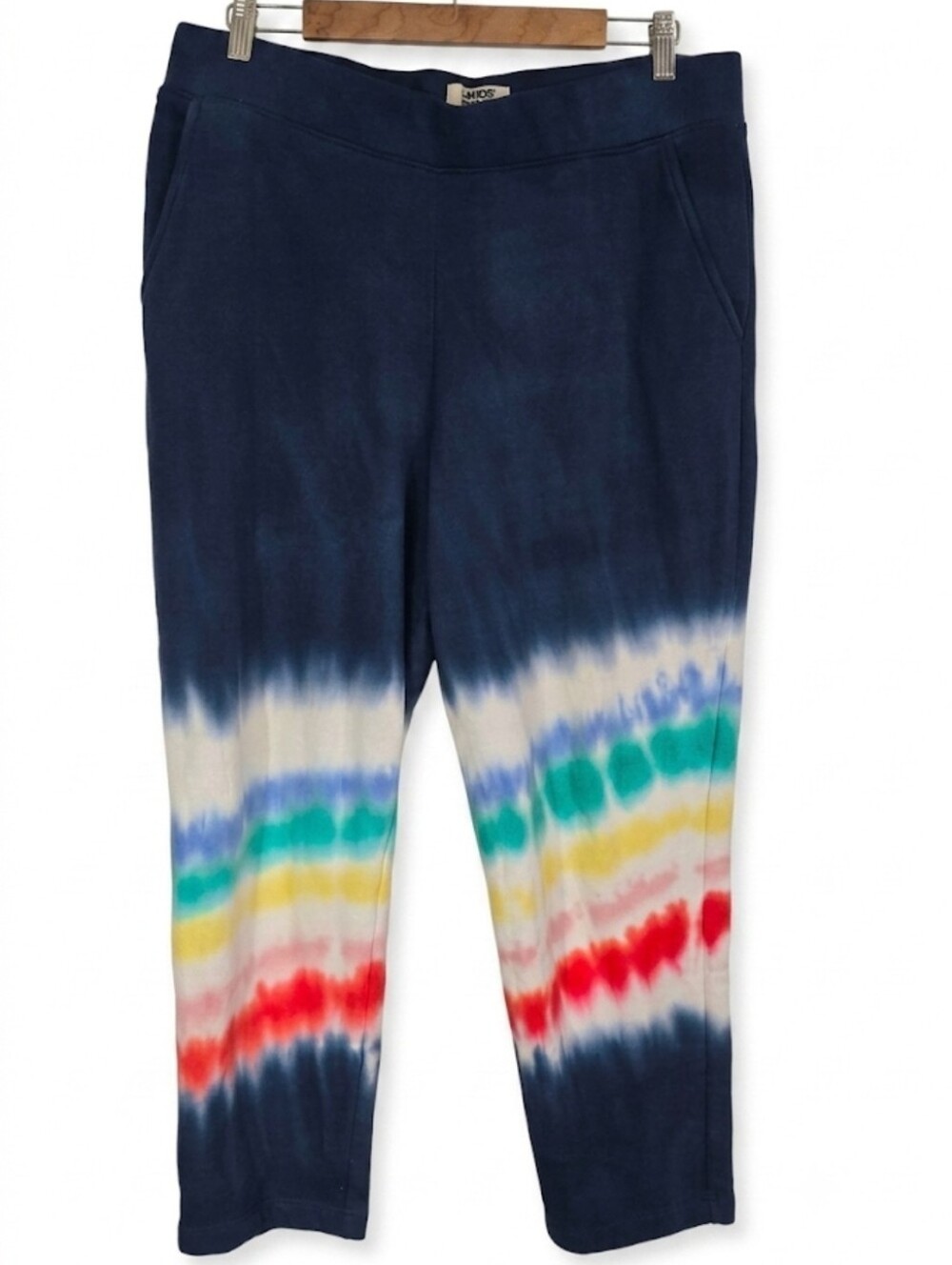 Lands' End Serious Sweats tye-dye comfy bottoms